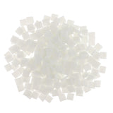 Maxbell 250 Pieces Vitreous Glass Mosaic Tiles for Arts DIY Crafts White