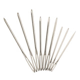 Maxbell 9pcs Large-eye Blunt Stitching Needles Hand Sewing Knitting Needles  Sliver