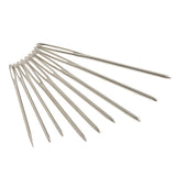 Maxbell 9pcs Large-eye Blunt Stitching Needles Hand Sewing Knitting Needles  Sliver