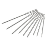 Maxbell 9pcs Large-eye Blunt Stitching Needles Hand Sewing Knitting Needles  Sliver