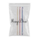 Maxbell Afghan Crochet Hook Knitting Needle Hand Knit Tool With Hole 2.75 mm Gold