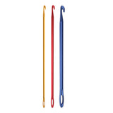 Maxbell Afghan Crochet Hook Knitting Needle Hand Knit Tool With Hole 2.75 mm Gold