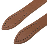 Maxbell 2 Pieces DIY Leather Purse Bag Handle Straps 60cm Tan