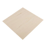 Maxbell Square Base MDF Wood Craft Blank Plaque Sign for DIY Crafts 200x200x1.5mm