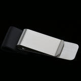 Maxbell PU Leather Pen Loop Metal Clip Style Journal Notebooks Bookmark Clip silver