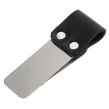 Maxbell PU Leather Pen Loop Metal Clip Style Journal Notebooks Bookmark Clip silver