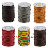 Maxbell 70 Meters Flat Line Waxed Thread For Leather Craft 1.2mm brown