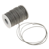 Maxbell 70 Meters Flat Line Waxed Thread For Leather Craft 1.2mm gray