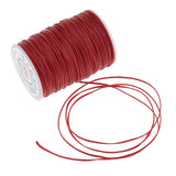 Maxbell 70 Meters Flat Line Waxed Thread For Leather Craft 1.2mm red