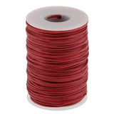 Maxbell 70 Meters Flat Line Waxed Thread For Leather Craft 1.2mm red