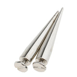 Maxbell 10pcs Rivet Cone Studs Rock Spikes Spots Leather Craft DIY Bullet Sliver