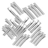 Maxbell 50pcs Assorted Size Flat Single Prong Metal Alligator Hair Clips 46mm