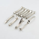 Maxbell 10pcs Silver French Style Hair Clips Hair Grip Barrettes Bows DIY Craft 6cm