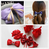 Maxbell 10pcs Silver French Style Hair Clips Hair Grip Barrettes Bows DIY Craft 6cm