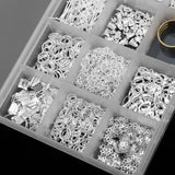 Maxbell Jewelry Making Starter Kit Tool Findings Components Storage Box Silver