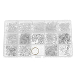 Maxbell Jewelry Making Starter Kit Tool Findings Components Storage Box Silver