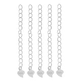 Maxbell 5 Piece 925 Sterling Silver Extender Chain for Jewelry Making Findings 5cm