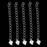 Maxbell 5 Piece 925 Sterling Silver Extender Chain for Jewelry Making Findings 5cm