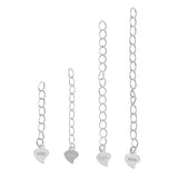 Maxbell 5 Piece 925 Sterling Silver Extender Chain for Jewelry Making Findings 5cm