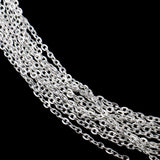 Maxbell 10m Jewelry Making Accessory Twisted Cross Chains F712 Mold 3x4 mm Silver