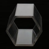 Maxbell Hexagon Shape Candle Mould Soap Mold for DIY Candle Making 5x7.5cm