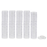 Maxbell 100pcs Clear Round Plastic Coin Capsules Container Storage Holder Case 19mm