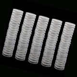 Maxbell 100pcs Clear Round Plastic Coin Capsules Container Storage Holder Case 19mm