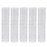 Maxbell 100pcs Clear Round Plastic Coin Capsules Container Storage Holder Case 19mm