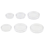 Maxbell 100pcs Clear Round Plastic Coin Capsules Container Storage Holder Case 19mm