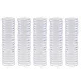 Maxbell 100pcs Clear Round Plastic Coin Capsules Container Storage Holder Case 28mm