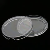 Maxbell 100pcs Clear Round Plastic Coin Capsules Container Storage Holder Case 28mm