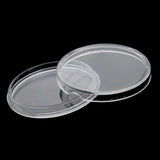 Maxbell 100pcs Clear Round Plastic Coin Capsules Container Storage Holder Case 30mm