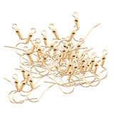 Maxbell 25 Pairs Ball & Coil Earring Hook Fish Hook Ear Wire DIY Accs gold