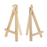 Maxbell 5pcs Mini Wooden Easel Display Painting Stand Card Canvas Holders 15x8cm