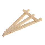 Maxbell 5pcs Mini Wooden Easel Display Painting Stand Card Canvas Holders 15x8cm