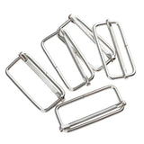 Maxbell 20 Pieces Metal Adjustable Buckle Connector for Bag Strap 38x16x2.8mm Silver