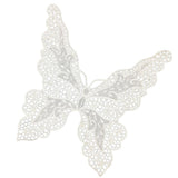 Maxbell Butterfly Neck Collar Applique Lace Trim Embroidered Sewing Patches White