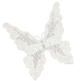 Maxbell Butterfly Neck Collar Applique Lace Trim Embroidered Sewing Patches White