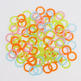 Maxbell 100pcs Plastic DIY Crochet Ring Circle Hook Tool for Handbag Car Seat  1.5cm