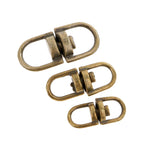 Maxbell 50 Pieces Swivel Key Ring Connectors Two Ended Key Chain Links 12mm bronze