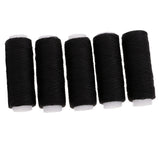 Maxbell 10 Spools Leather Jeans Sewing Thread Strong for Hand / Machine black white