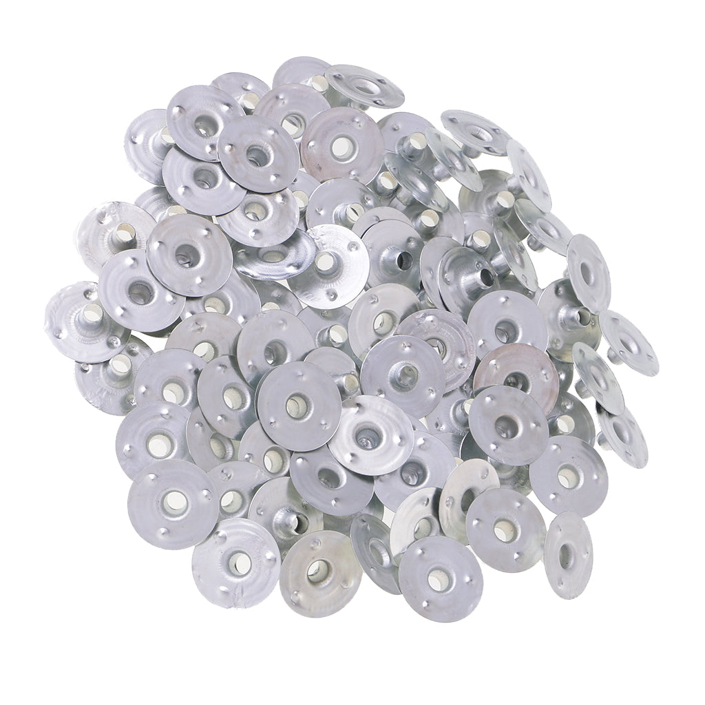 Maxbell 200 Pieces Metal Candle Wick Sustainers Tabs Base Candle Making 12.5x3mm