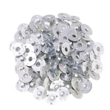 Maxbell 200 Pieces Metal Candle Wick Sustainers Tabs Base Candle Making 12.5x3mm