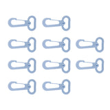 Maxbell 10 Pieces Resin Swivel Trigger Spring Snap Hooks Bag Clasps Lobster blue