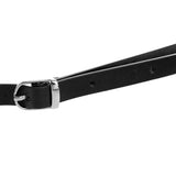 Maxbell PU Leather Crossbody Bag Shoulder Bag Strap Replacement 145cm Black+Silver