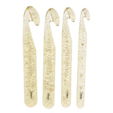 Maxbell 1 Piece Plastic Crochet Hook Knitting Needles Sewing Tools Gold 18mm