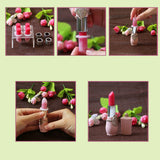 Maxbell Lipstick DIY Mold Filling Ring Holder Lip Balm Mould Make Up Tool Rose