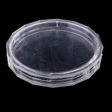 Maxbell 1 Piece Clear Polygon Plastic Coin Capsules Container Storage Holder 100mm