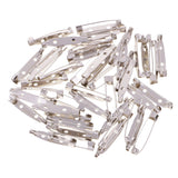 Maxbell 100 Pieces Metal Bar Pins Brooches for Jewelry Making Crafts Findings 2.5cm