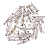 Maxbell 100 Pieces Metal Bar Pins Brooches for Jewelry Making Crafts Findings 2.5cm